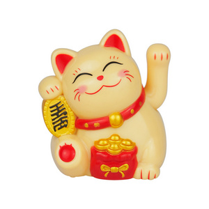 premium Quality 2 inch solar Safety doll black Rocker lucky cat cat home decoration wealth cat ornaments