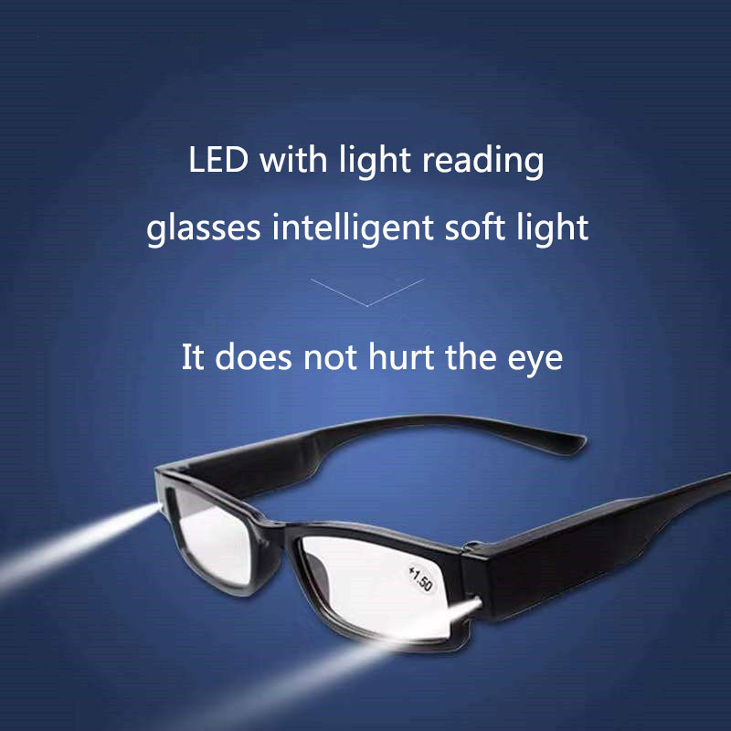 Vintage Customized New Wholesale Fashion LED Readers Thin Reading Glasses With Light