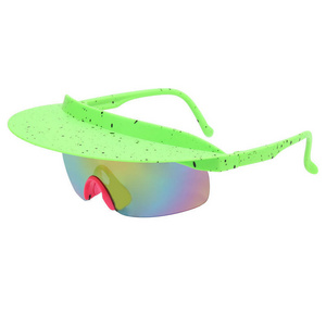 Fashion Hot Selling Women Eyewear Fishing Cycling Outdoor Hat Brim Viper Sunglasses Men Personalized Visor Sport Sunglasses