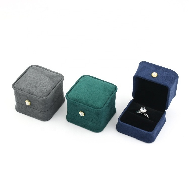 Multiple styles Velvet Gift Box Jewelry Ring Display Earrings Necklace Velvet Shell Rose Shape Jewel Proposal Wedding Box