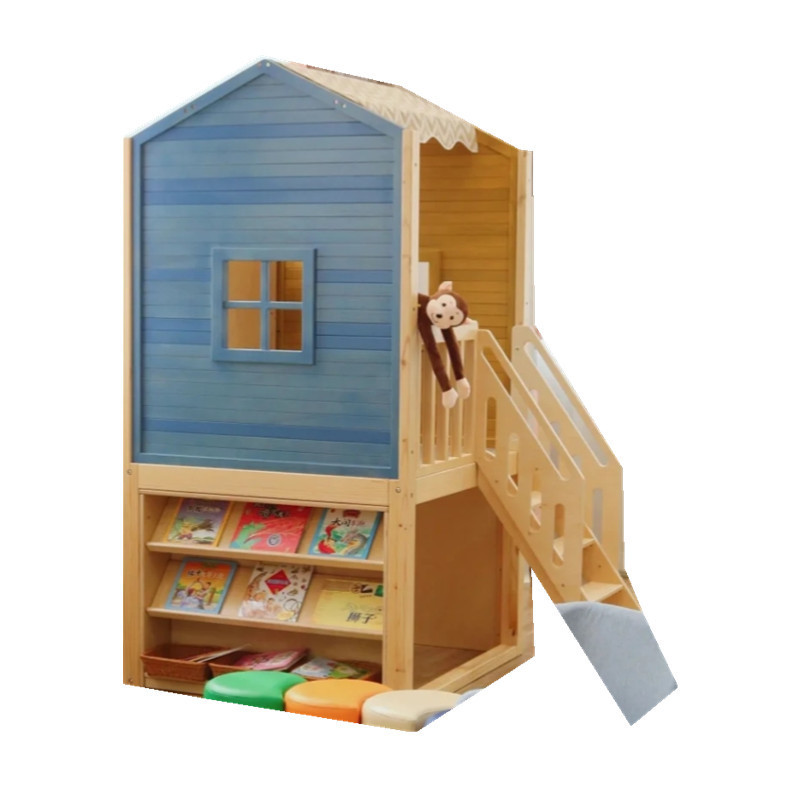 Chiquitos Bookstore Styling Bookcase Reading Area Kids Wooden Bookshelf for Library Kindergarten Early Education Training Center