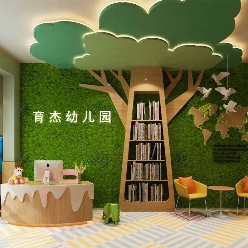 Chiquitos big tree wall bookcase creative tree shaped kids wooden bookshelf for kindergarten library reading corner display