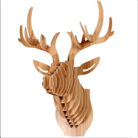 Chiquitos Kids Wooden Reindeer Wall Decor Rack Handmade Diy Deer Head Christmas House Wall Decoration