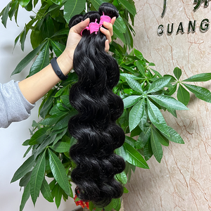 Cheap Natural Black Long Hair 40 inches Body Wave 100% Raw Brazilian Indian Virgin Human Hair Extension Weaving Hair Bundles