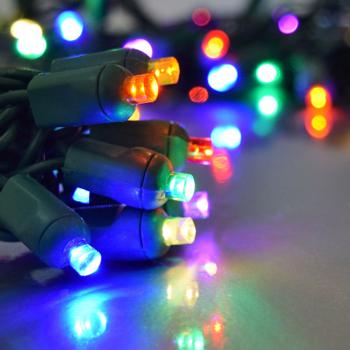 Commercial Grade 5mm Wide Angle Christmas Lights Outdoor Mini LED String Light for Xmas Tree Holiday Decoration