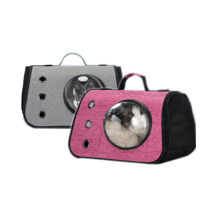 New Design Wholesale Outdoor portable transparent space capsule expanded breathable backpack pet cat and dog travel bag