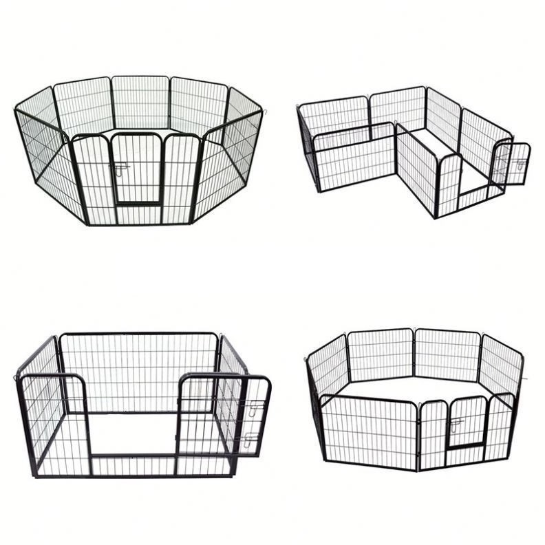 Factory Direct's high quality portable metal large outdoor indoor dog fence Play fence and sports dog metal fence