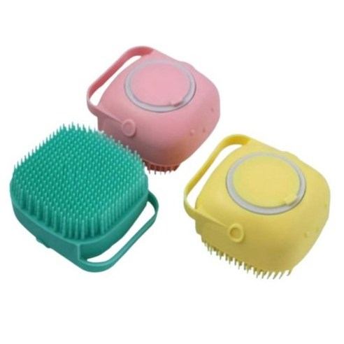 Factory Wholesale Comfortable and Soft Small Animals Massage Bath Brush for Hair Shampoo Hair Brush.