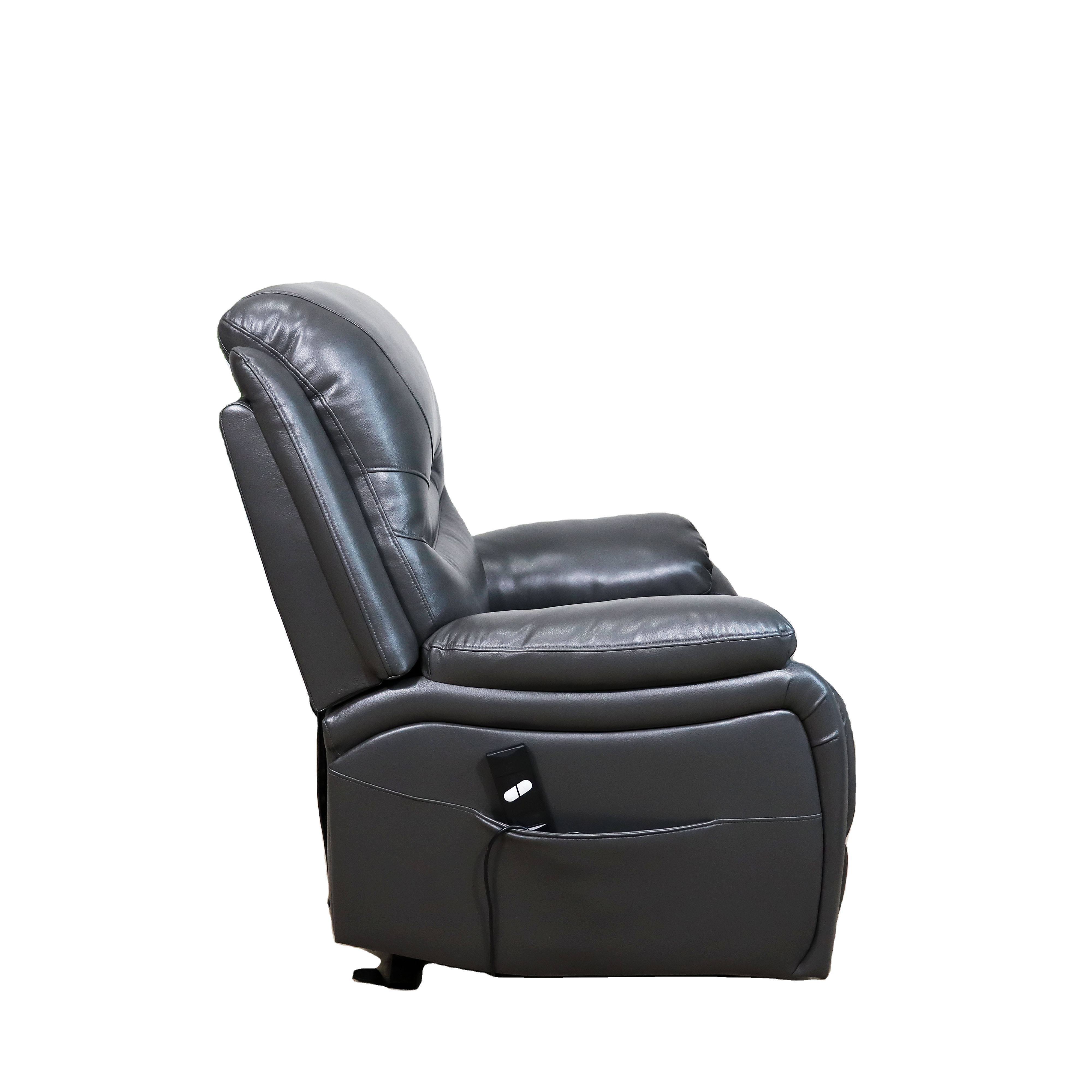 Modern Black Living Room Elderly Electric Power Single Lounge Leather Swivel Rocking Massage Recliner Sofa Chair