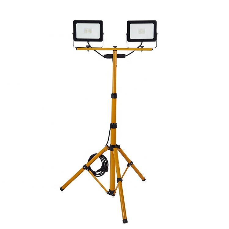 IP65 LED flood Stand Light 20W 50W 100W Spotlight Outdoor Working Led Aluminum  Flood Lights Tripod