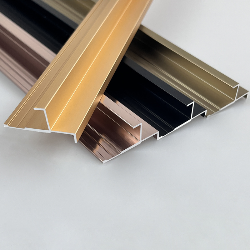 Flexible Transit Strip Tile Trim Wall Accessories Aluminum Alloy Customized I Type Tile Trim Is Alloy