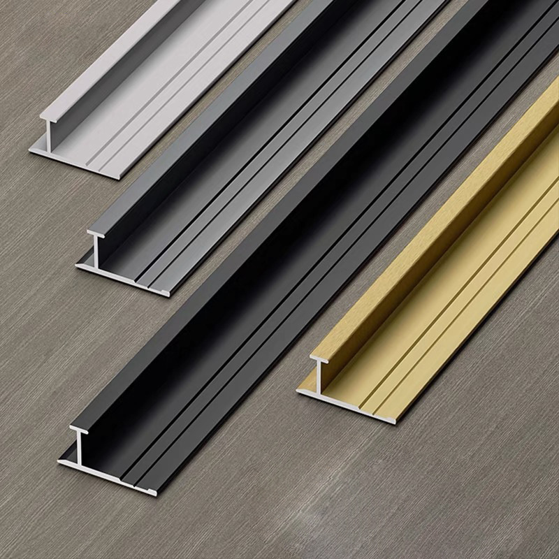 Aluminium Flexible Floor Trim Curved Floor Tile Edge Trim For Laminate Flooring Transition Strips PVC white