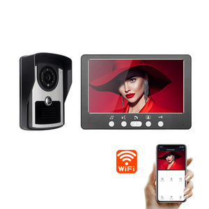 Apartment  7'' LCD Monitor 1080P Wired WiFi Tuya APP Video Door Phone Camera IP55 Wireless Video Doorbell Intercom Entry System