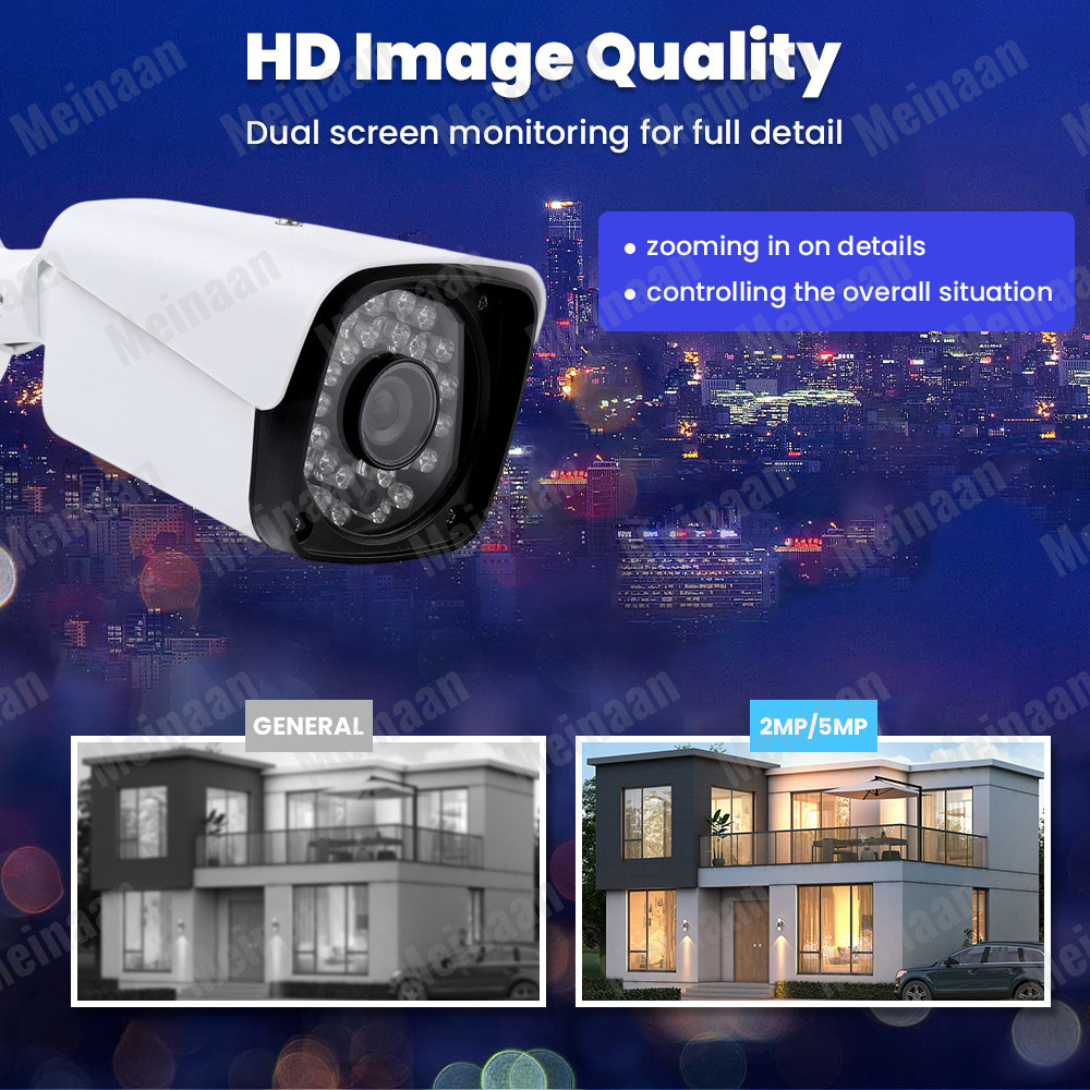 H.265 XMEYE 8CH 1080P Audio AHD Wire Bullet CCTV Camera DVR Kit Night Vision 2MP Outdoor Home Security Video Surveillance System