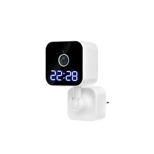 2MP EU US Plug Smart Home Indoor V380 Pro Time Clock 1080P Wireless Security Wifi CCTV IP PTZ Camera