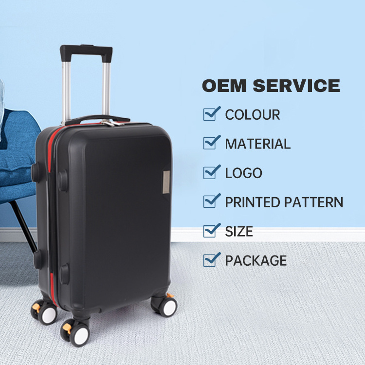 Custom Luxury Brand Designer Spinner Mens Travel Bags Luggage Set Trolley Suitcase 4 Wheels