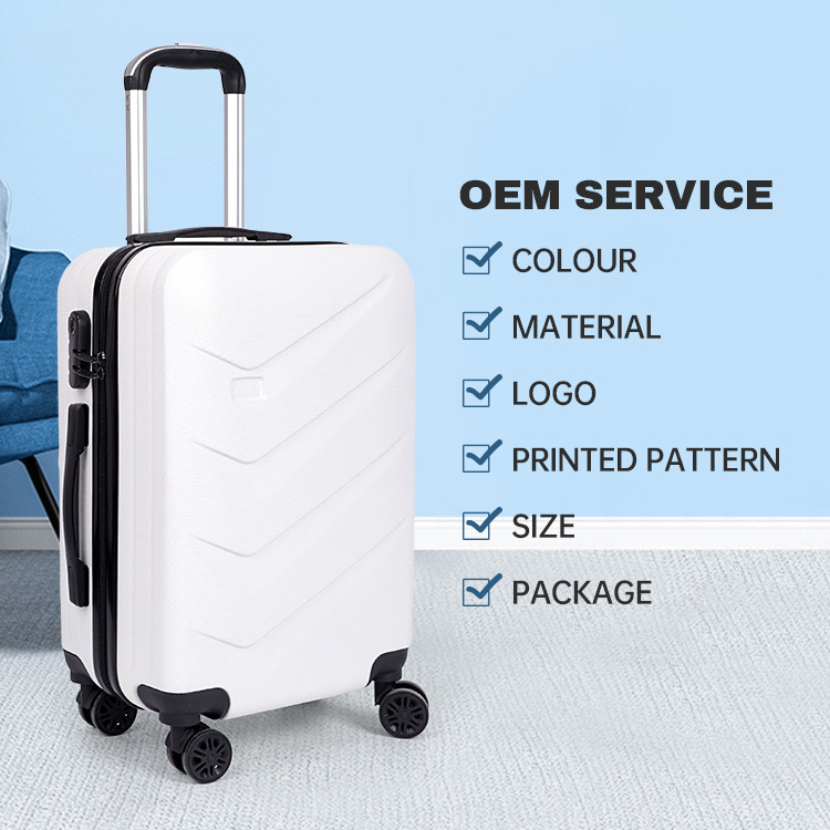 Hot Sale Spinner Trolley Carry On Suitcase Luggage Business Travel Luggage With Removable Wheels