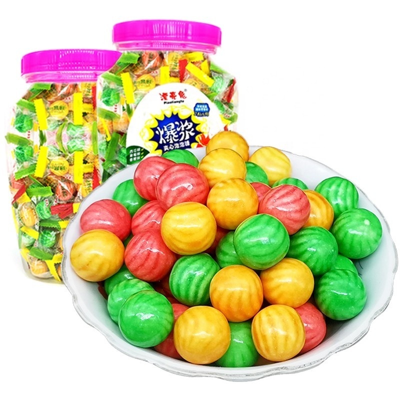 Factory Wholesale Mixer Halal Packaging Hot Sale Jam Colors Custom Chewing Bubble Gum Candy For Kinds