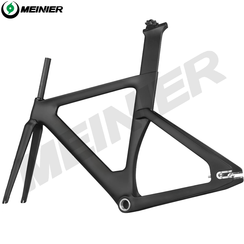 Full Carbon Track Frame BSA Single Speed Carbon Track Road Bike Frames 700c Rigid Fixed Gear Bicycle Frameset