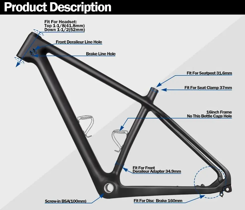 Full Carbon Mountain bike Fat Wheel Frame 26er Carbon Fibre MTB Snow Bicycle Frame 26inch Fat Tire Quadro De Bicicleta frame BestSuppliers