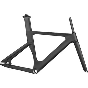 Full Carbon Track Frame BSA Single Speed Carbon Track Road Bike Frames 700c Rigid Fixed Gear Bicycle Frameset