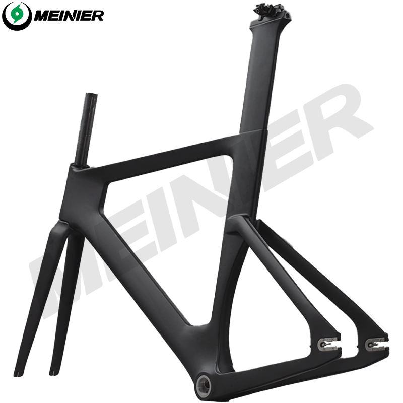 Full Carbon Track Frame BSA Single Speed Carbon Track Road Bike Frames 700c Rigid Fixed Gear Bicycle Frameset