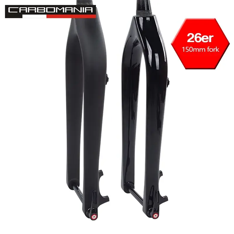 Fat bike fork New 26er*5.0 tire Carbon Fat bicycle Fork 150*15mm Snow Bike Carbon Fork Thru Axle 26inch