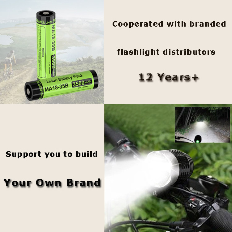 18650 lithium battery 3.7v 3000mah 3500mah rechargeable lithium battery flashlight