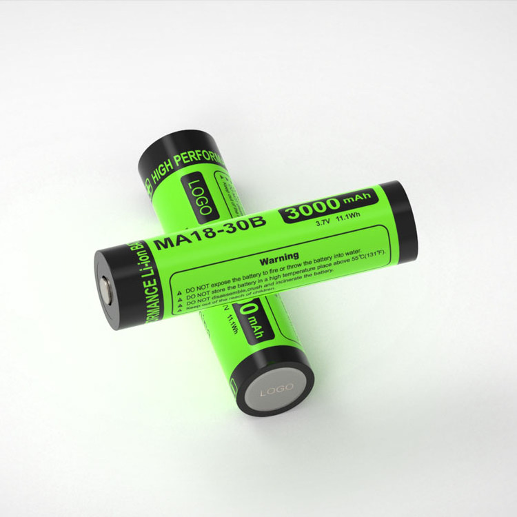 18650 lithium battery 3.7v 3000mah 3500mah rechargeable lithium battery flashlight