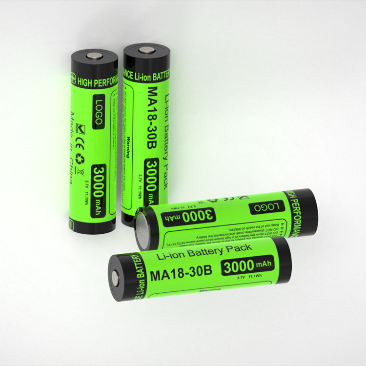 18650 lithium battery 3.7v 3000mah 3500mah rechargeable lithium battery flashlight