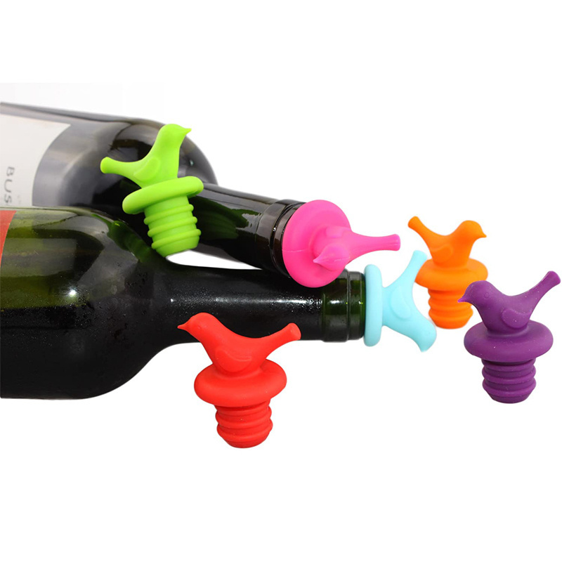 Silicone Wine Stoppers Replace a cork Airtight seal on Bottles Wine Bottle Stopper Wine Saver Gifts Easy to clean