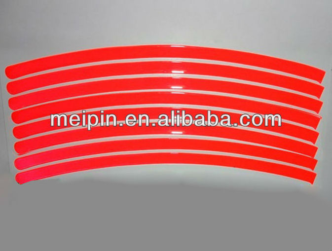 Reflective Bicycle Wheel Sticker/bike wheel reflective pvc sticker