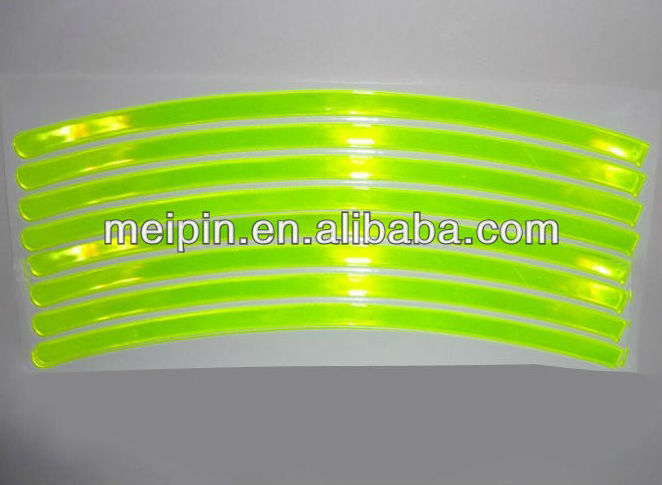 Reflective Bicycle Wheel Sticker/bike wheel reflective pvc sticker