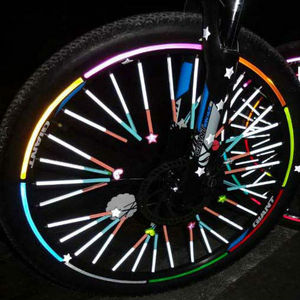 Reflective Bicycle Wheel Sticker/bike wheel reflective pvc sticker