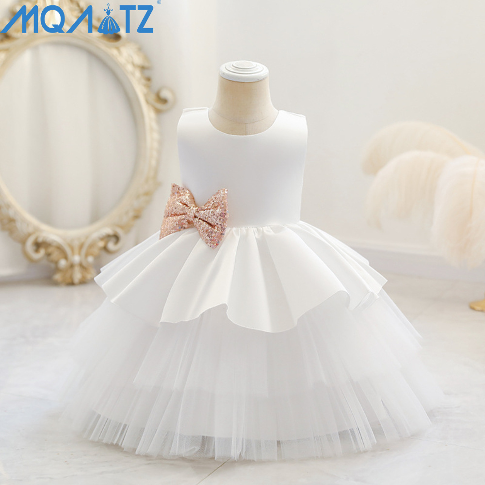 MQATZ Top Sale Sequin Newborn Flower Girl Party Dress 10 Colors Puffy Ball Gown Lovely Girls Birthday Tutu Dress  L1966XZ