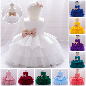 MQATZ Wholesale Summer Kids Girls Formal Party Wear Clothing Dress Layered Baby Girls' Ball Gown Evening Dresses L1966XZ