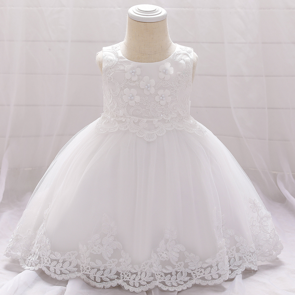 Newbron Baby Christening Dress Baptism Girl Dresses Birthday Princess Ball Gown L5097XZ