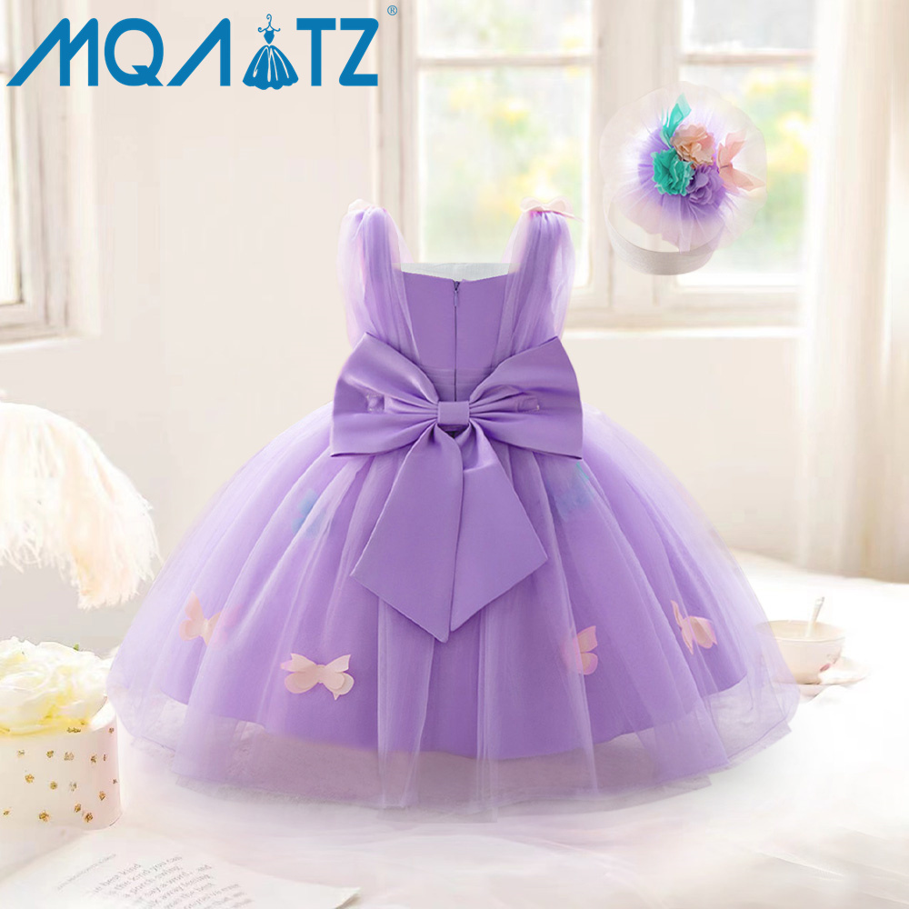 MQATZ Customize Girls Tutu Dress 3D Butterfly Baby Girls' Dresses Princess Party Tutu Ball Gowns dress for girls