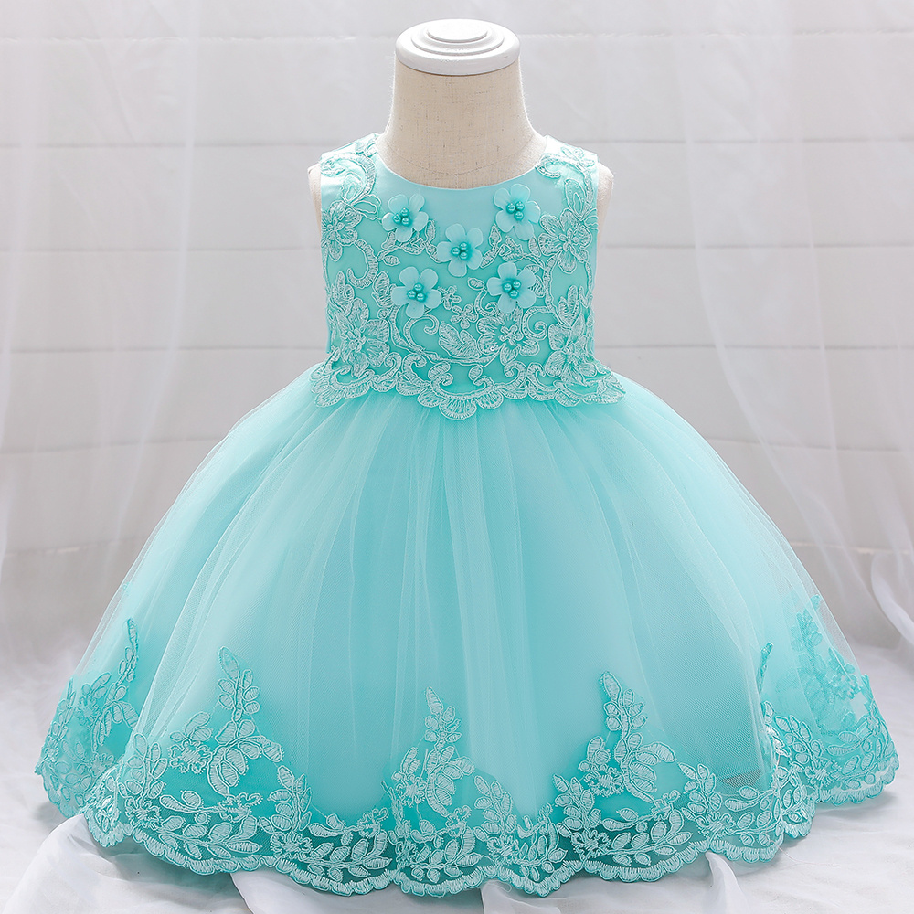 Newbron Baby Christening Dress Baptism Girl Dresses Birthday Princess Ball Gown L5097XZ