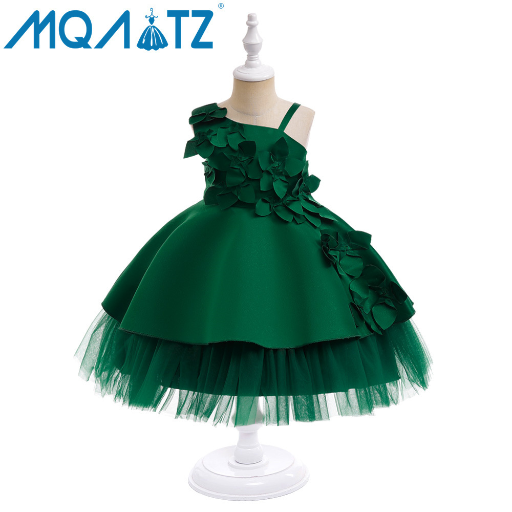 MQATZ New Arrivals Party Dress Girl's Sweet Flower Princess Birthday Wedding Sleeveless Dress For Baby Girls