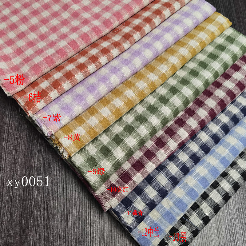 21 Terylene Yarn-Dyed Fabric 135 Square Grams Plaid Jacquard Woven Fabric for Spring and Summer-in Stock