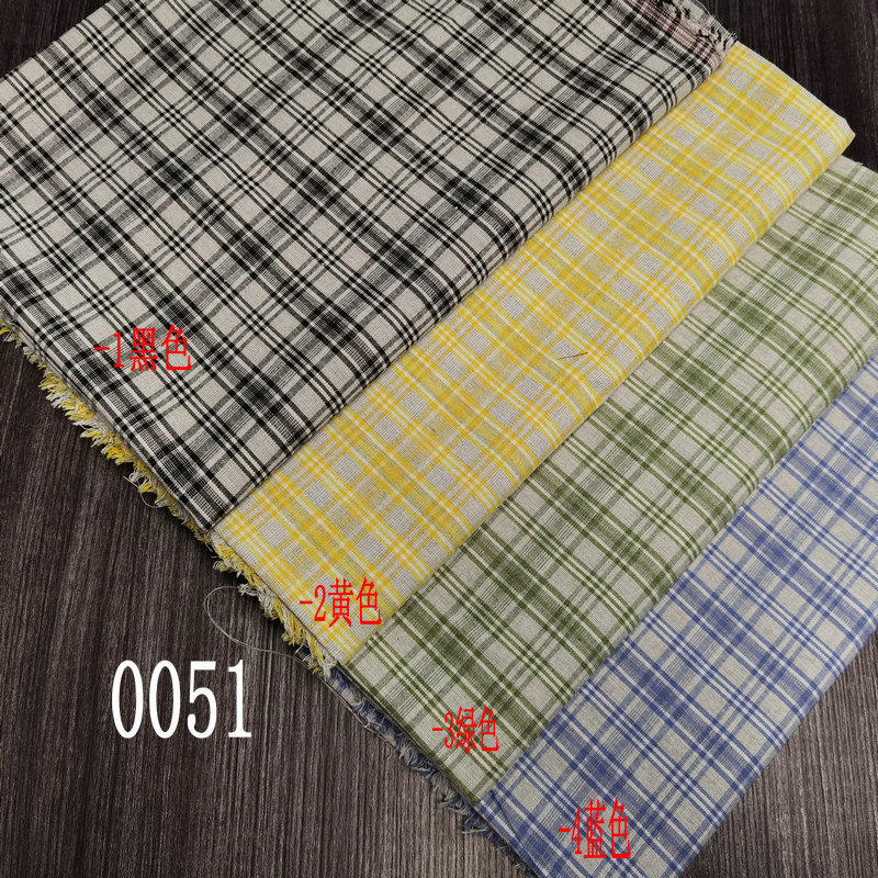 21 Terylene Yarn-Dyed Fabric 135 Square Grams Plaid Jacquard Woven Fabric for Spring and Summer-in Stock