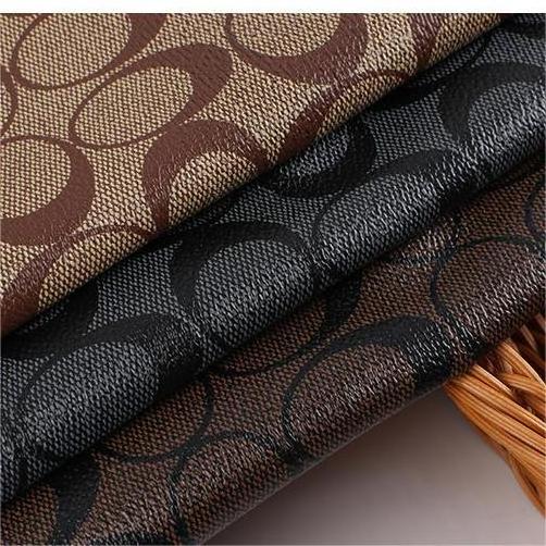 Spot 0.5MM PVC Leather Presbyterian Printed Leather Table Cushion Women'S Bag Sofa Leather C Letter