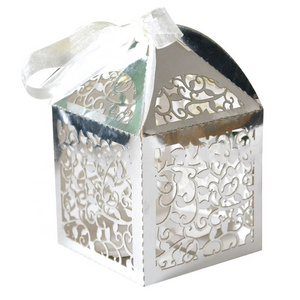 Hot sale little vine silver wedding favor boxes indian wedding favors wholesale from Mery Crafts