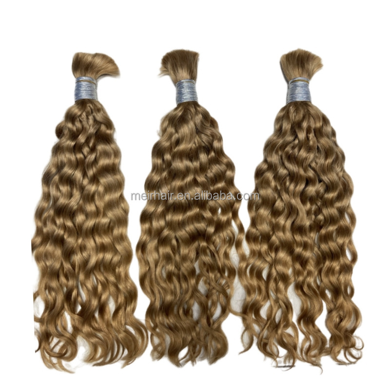 Wet and Wavy Deep Wave Bulk Braiding Hair No Weft Afro Kinky Bulk Human Hair