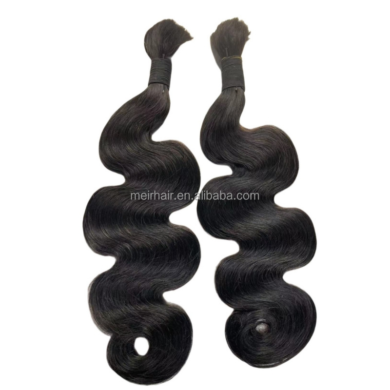 Wet and Wavy Deep Wave Bulk Braiding Hair No Weft Afro Kinky Bulk Human Hair