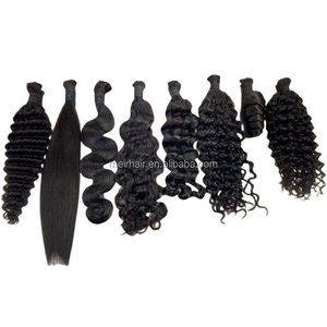 Wet and Wavy Deep Wave Bulk Braiding Hair No Weft Afro Kinky Bulk Human Hair