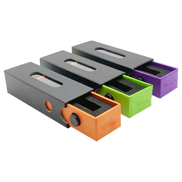 Custom High Quality Child Resistant Carts Packaging Boxes Child Proof Cartridge Box For 1gram 2grams 1ml 2ml Disposable Pen