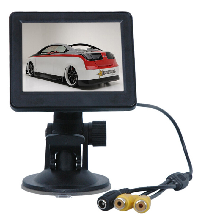 3.5 inch tft lcd standalone plastic car roof monitor mini tv car monitor car reversing monitors