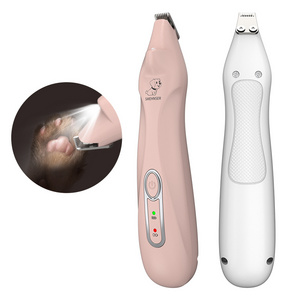 Mini Usb Rechargeable Pet Cat Dog Paw Fur Trimmer Led Dog Paw Hair Trimmer Grooming Set For Cat Dog Paw